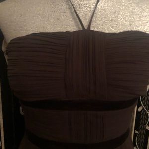 BCBG Paris Dark Brown Evening Dress